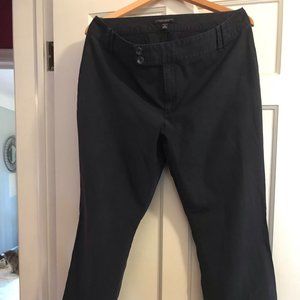 Banana Republic Contoured Fit Navy Pinstripe 12